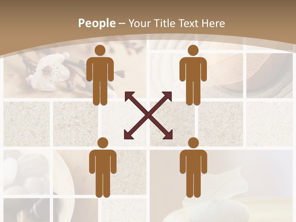 Textured Blooming Flowers PowerPoint Template