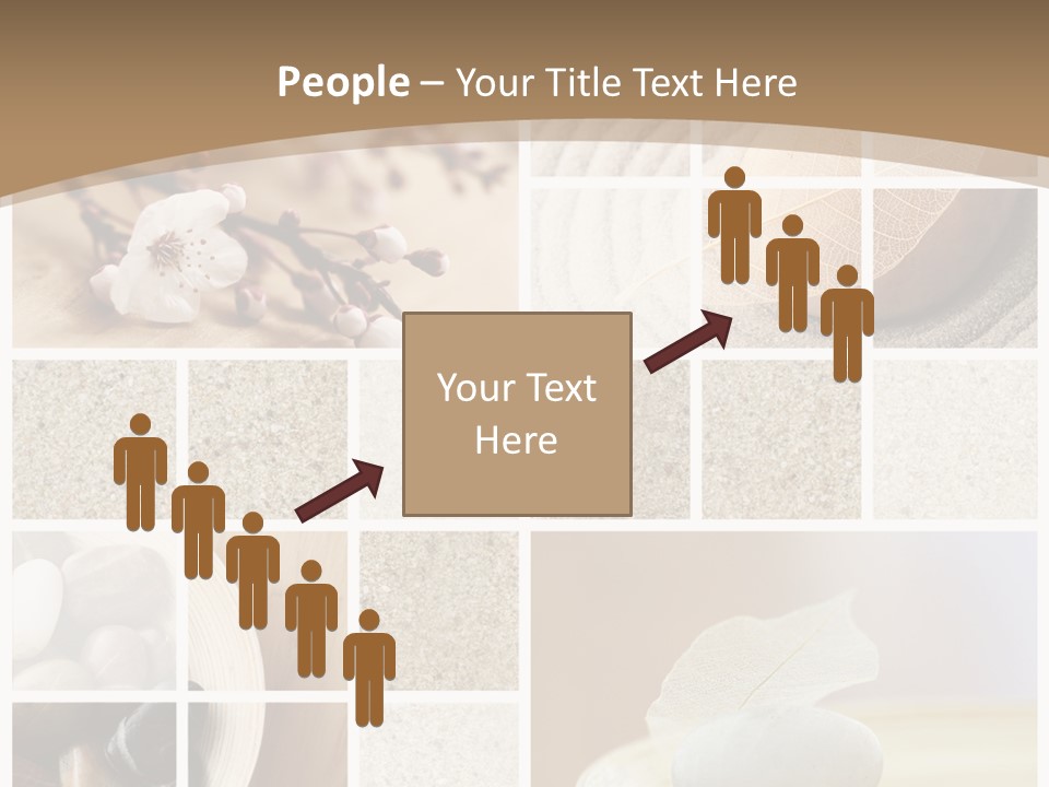 Textured Blooming Flowers PowerPoint Template