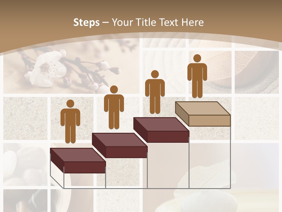 Textured Blooming Flowers PowerPoint Template