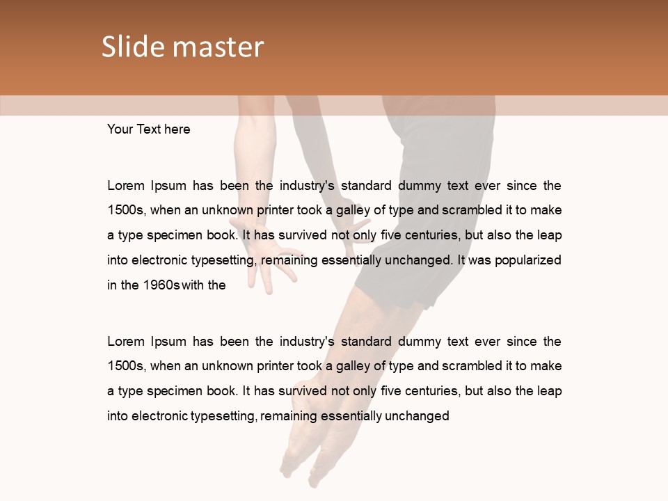 Moving Model Hop PowerPoint Template