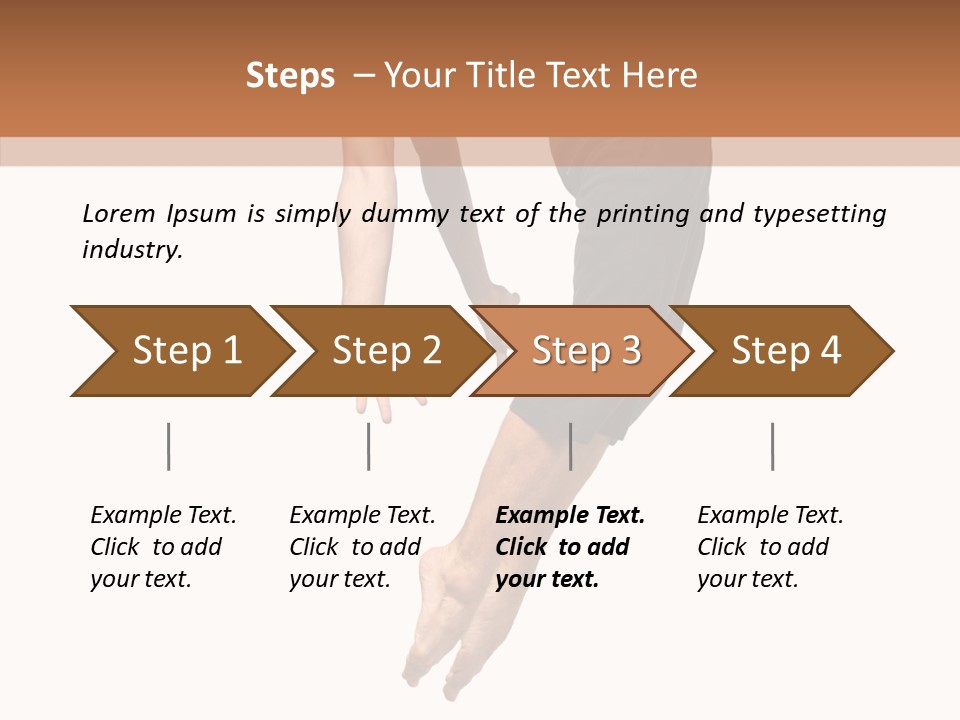 Moving Model Hop PowerPoint Template