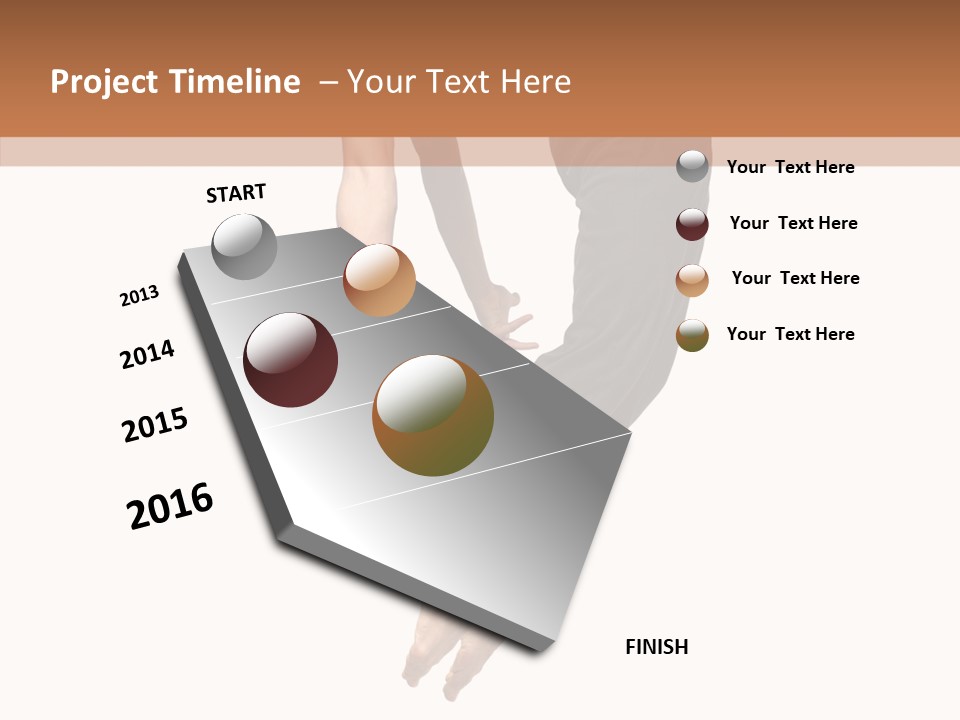 Moving Model Hop PowerPoint Template