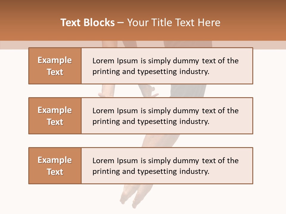 Moving Model Hop PowerPoint Template