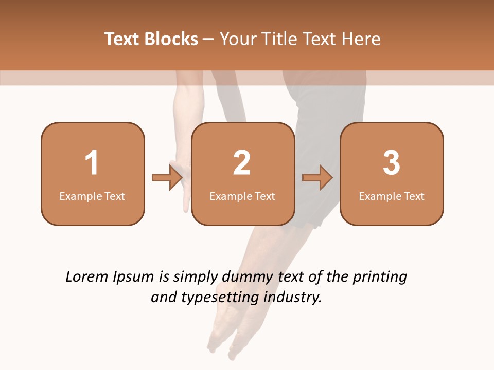 Moving Model Hop PowerPoint Template