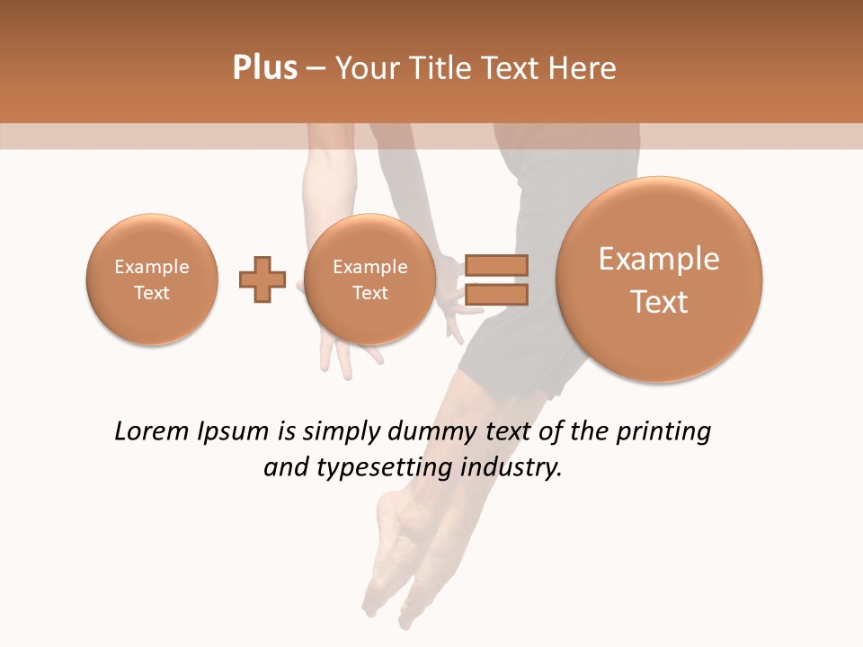 Moving Model Hop PowerPoint Template