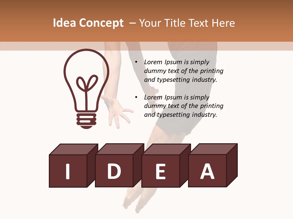 Moving Model Hop PowerPoint Template