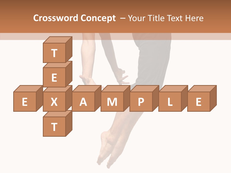 Moving Model Hop PowerPoint Template
