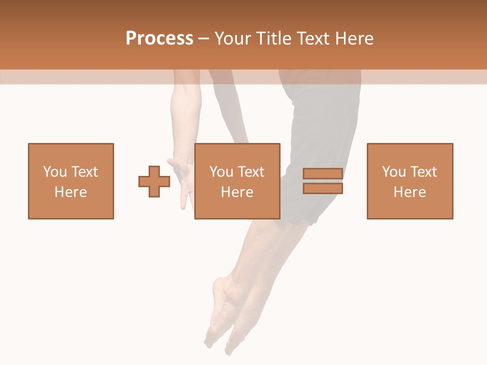 Moving Model Hop PowerPoint Template