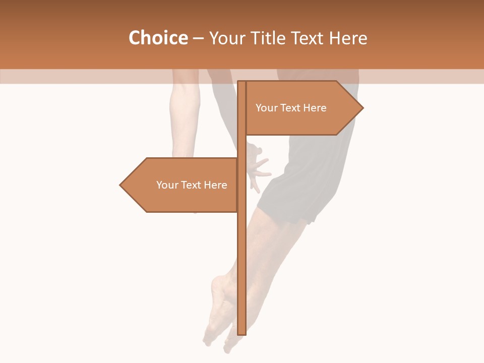 Moving Model Hop PowerPoint Template
