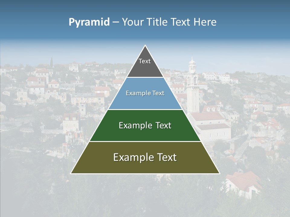 Island Colorful Building PowerPoint Template