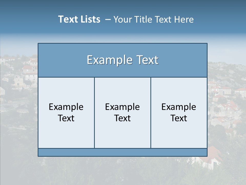 Island Colorful Building PowerPoint Template
