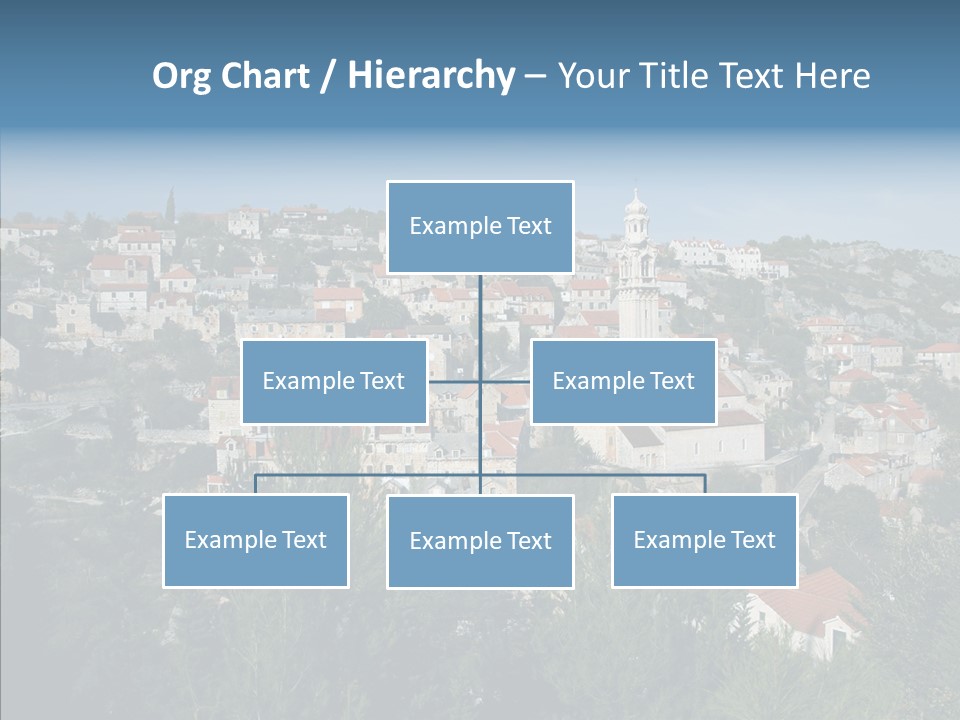 Island Colorful Building PowerPoint Template