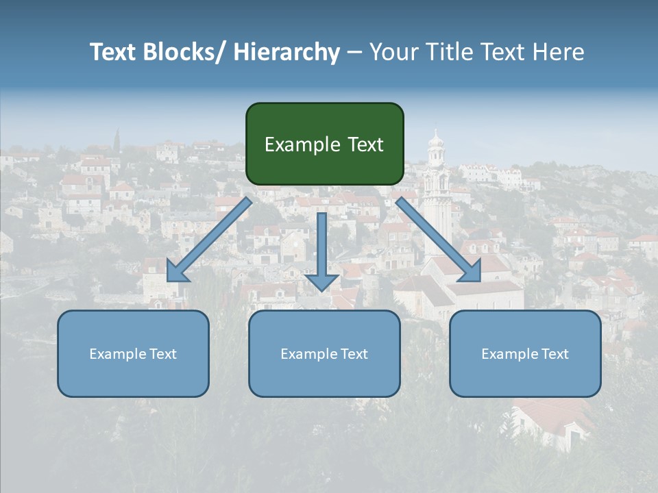 Island Colorful Building PowerPoint Template