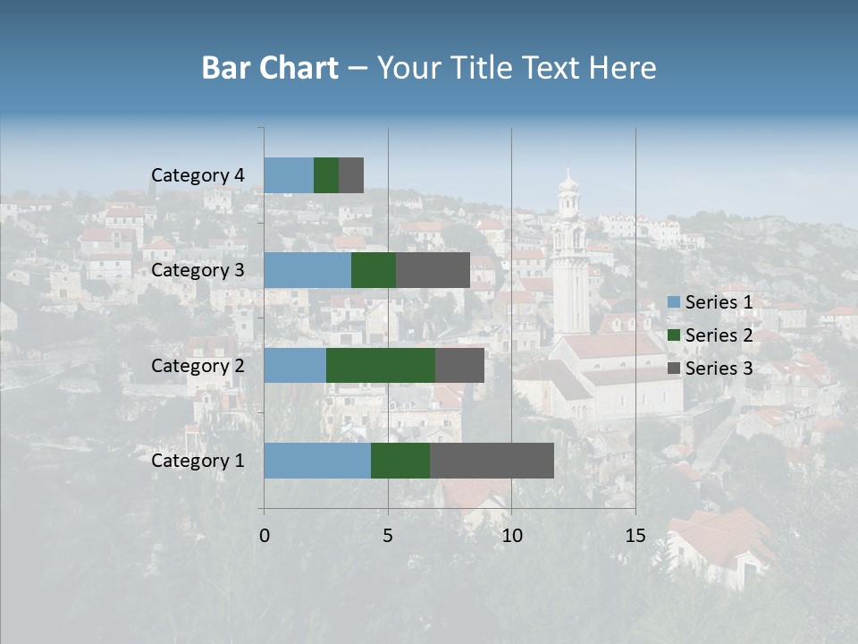 Island Colorful Building PowerPoint Template
