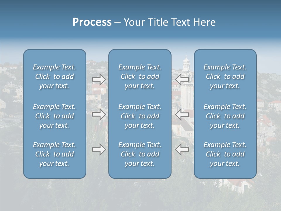 Island Colorful Building PowerPoint Template