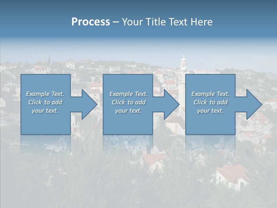 Island Colorful Building PowerPoint Template