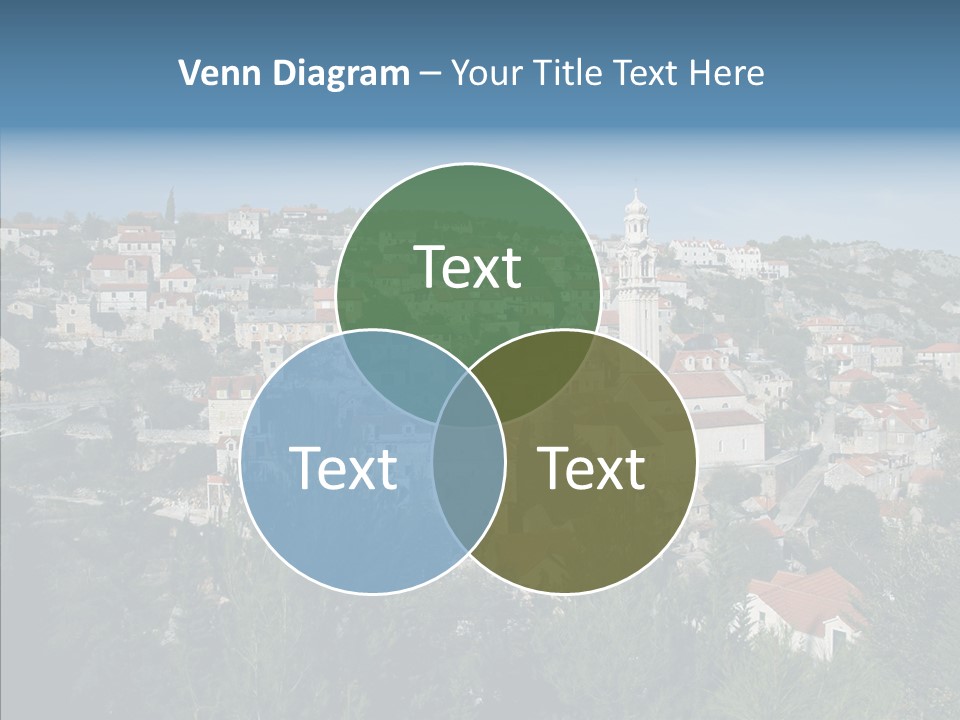 Island Colorful Building PowerPoint Template