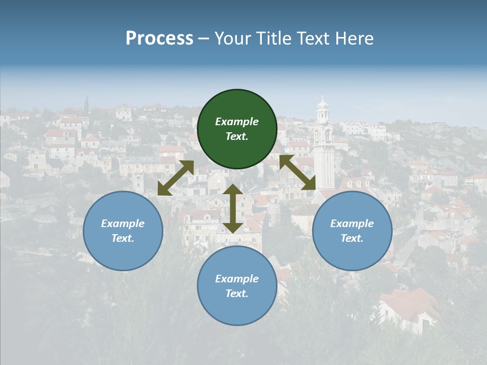 Island Colorful Building PowerPoint Template