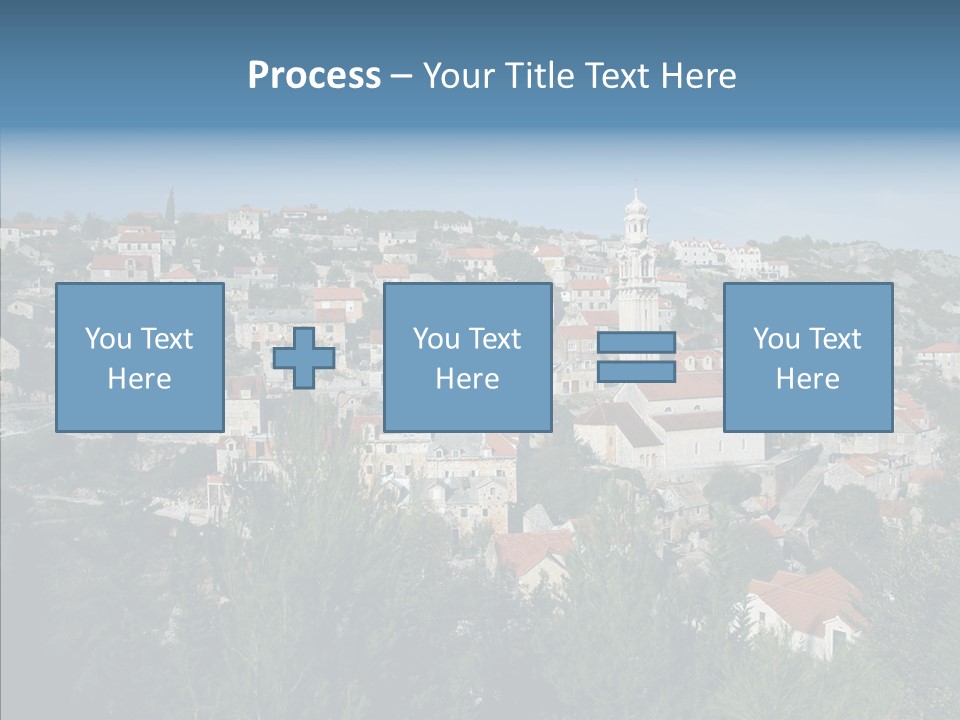 Island Colorful Building PowerPoint Template