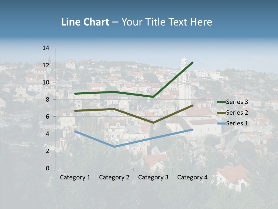 Island Colorful Building PowerPoint Template