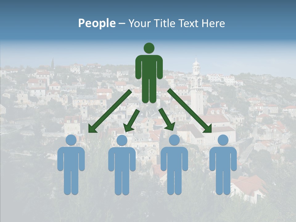 Island Colorful Building PowerPoint Template