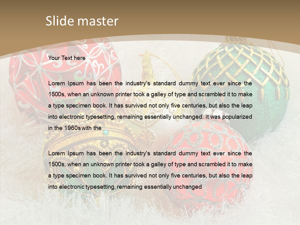 Tree Ornament Festive PowerPoint Template