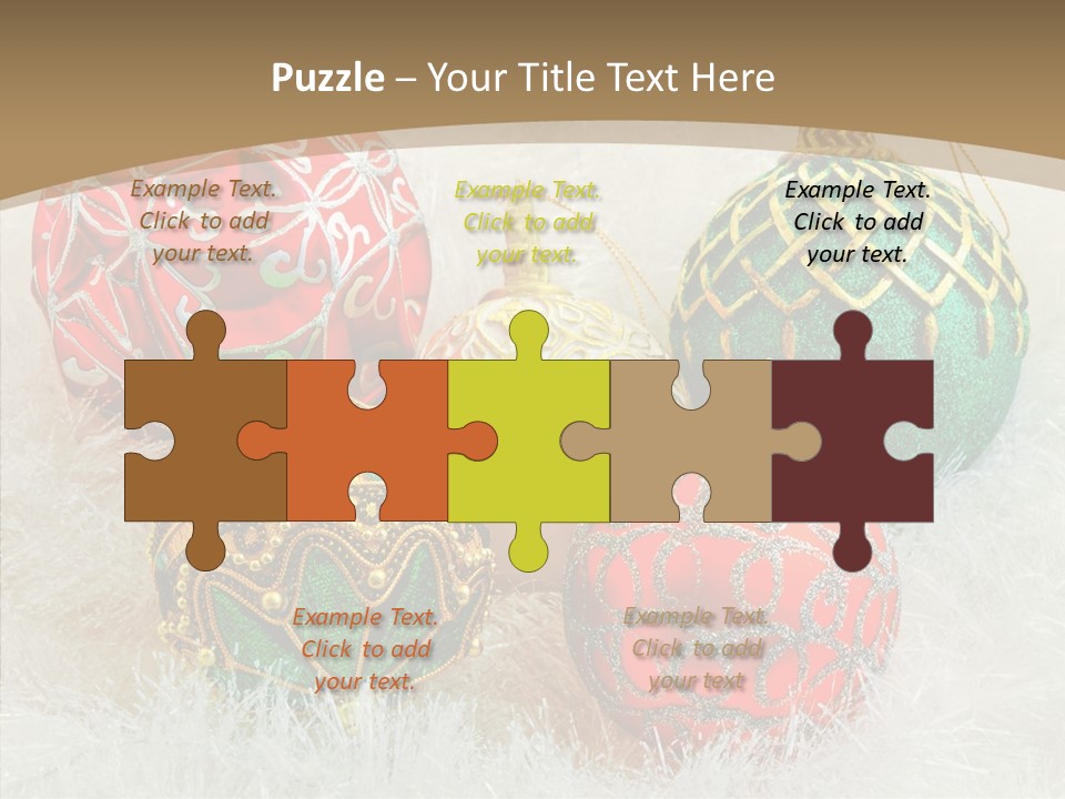 Tree Ornament Festive PowerPoint Template