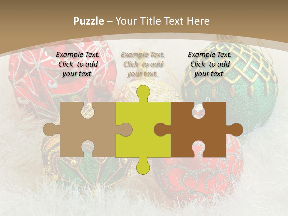 Tree Ornament Festive PowerPoint Template