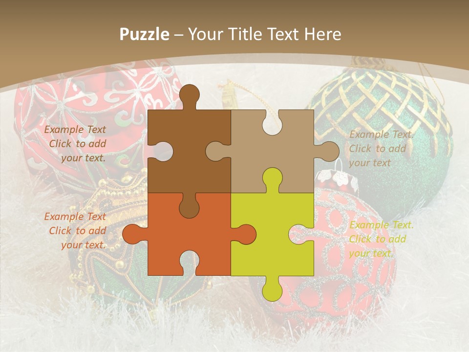 Tree Ornament Festive PowerPoint Template