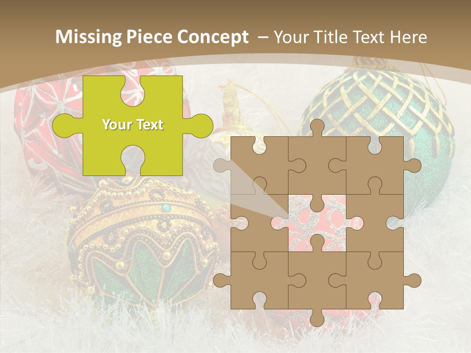 Tree Ornament Festive PowerPoint Template