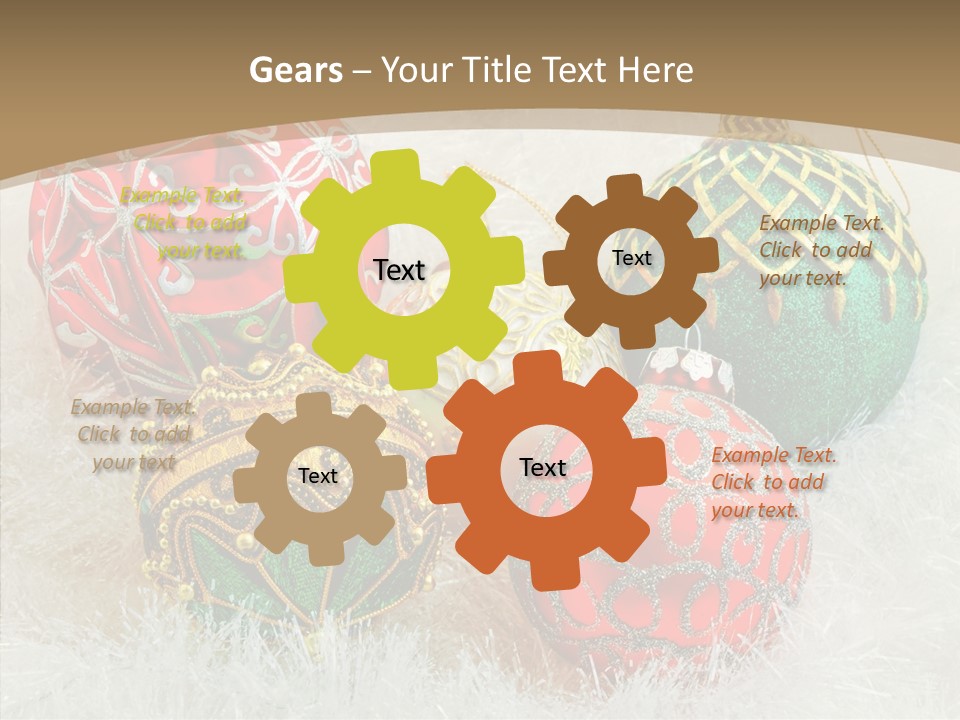 Tree Ornament Festive PowerPoint Template