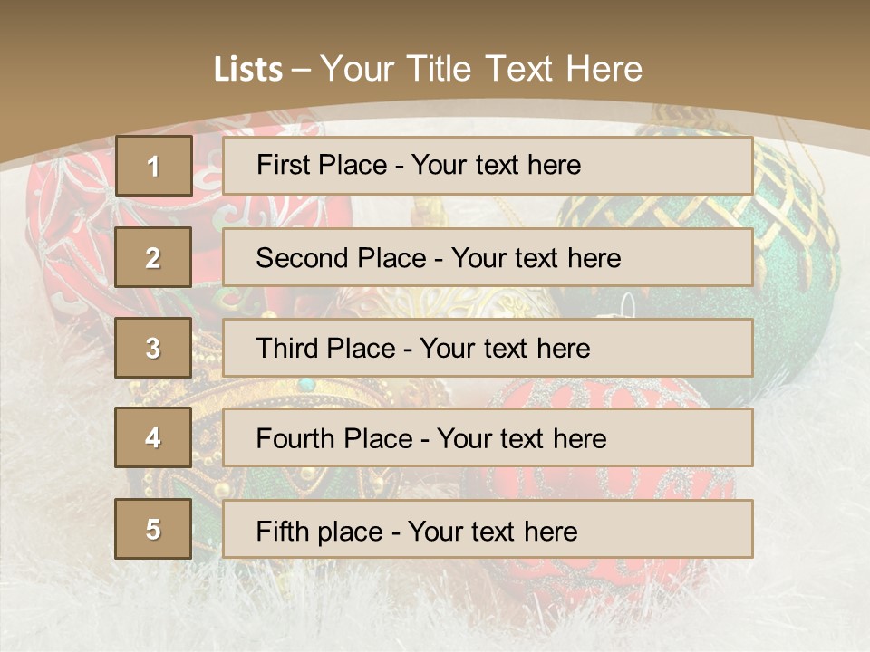 Tree Ornament Festive PowerPoint Template
