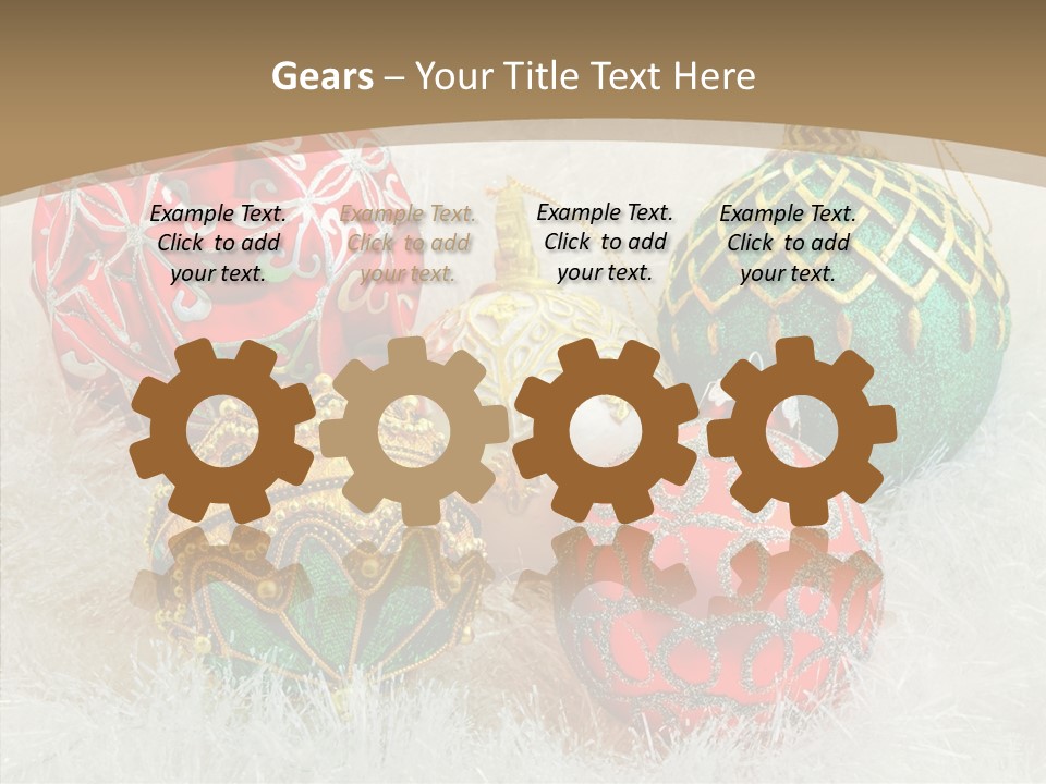 Tree Ornament Festive PowerPoint Template