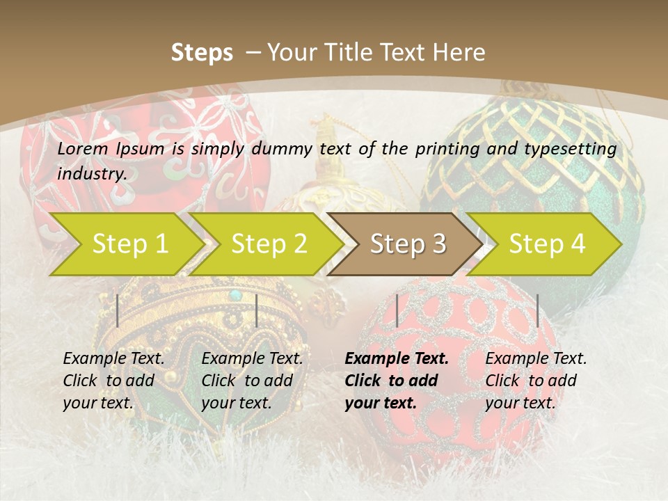 Tree Ornament Festive PowerPoint Template