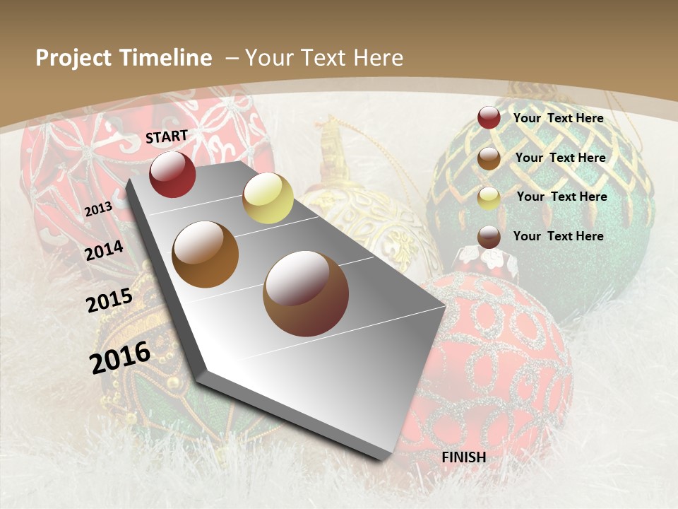 Tree Ornament Festive PowerPoint Template