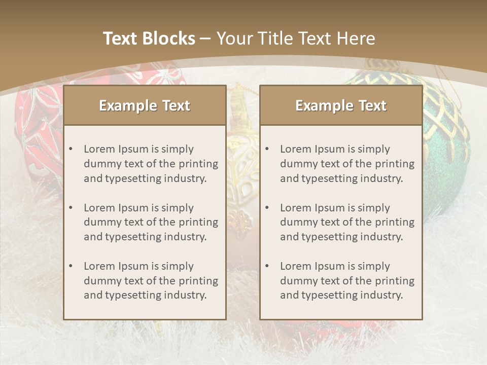 Tree Ornament Festive PowerPoint Template