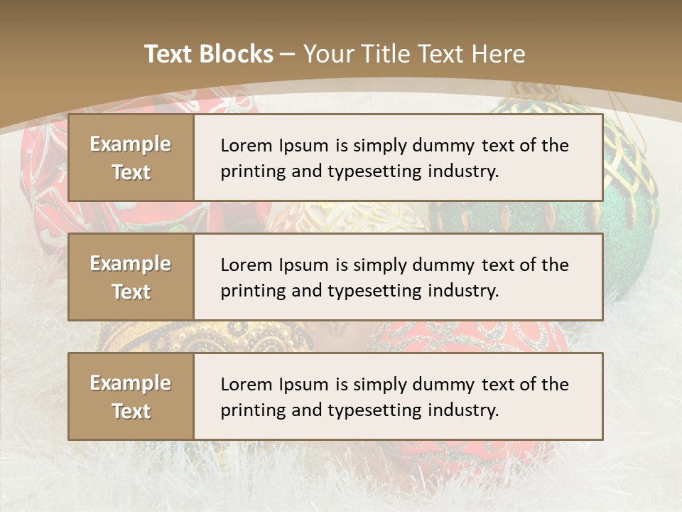 Tree Ornament Festive PowerPoint Template