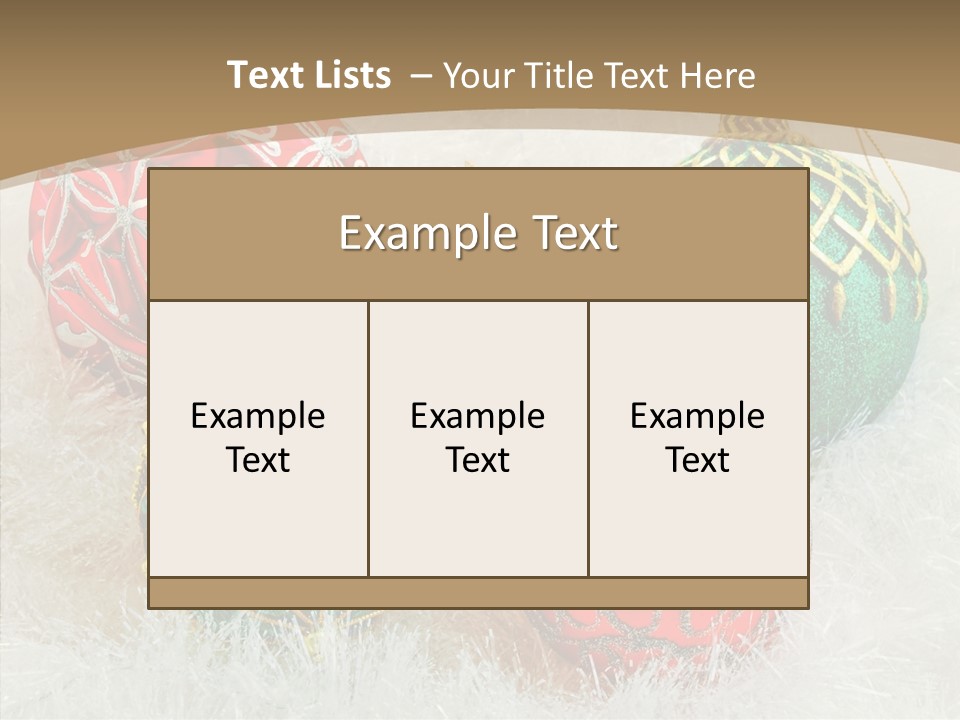 Tree Ornament Festive PowerPoint Template