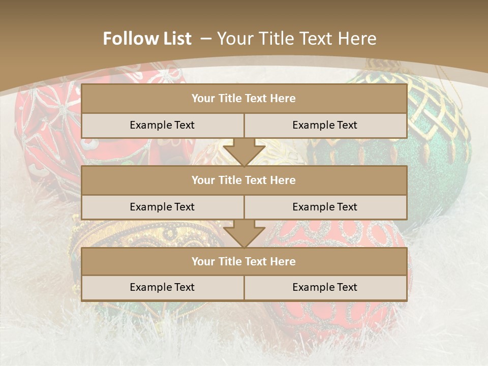 Tree Ornament Festive PowerPoint Template