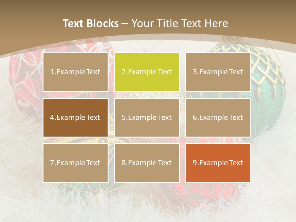 Tree Ornament Festive PowerPoint Template