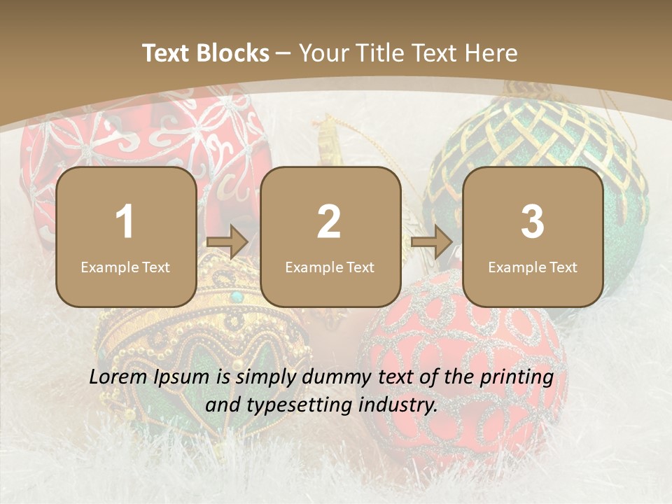 Tree Ornament Festive PowerPoint Template