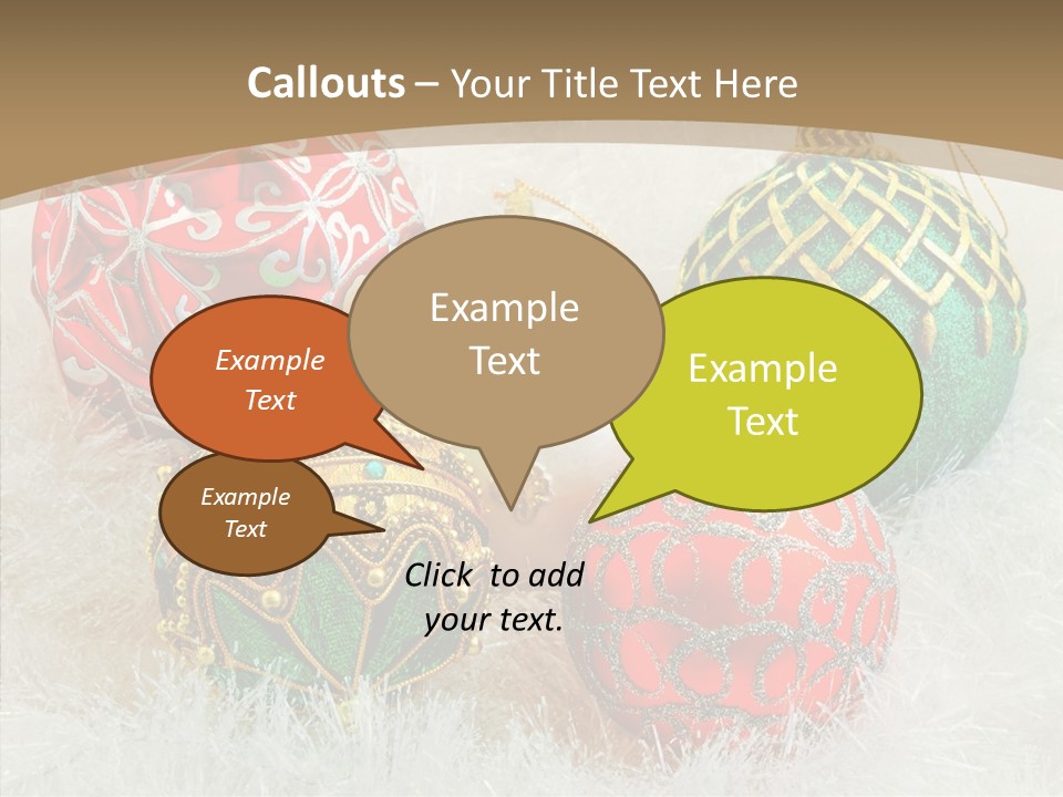 Tree Ornament Festive PowerPoint Template