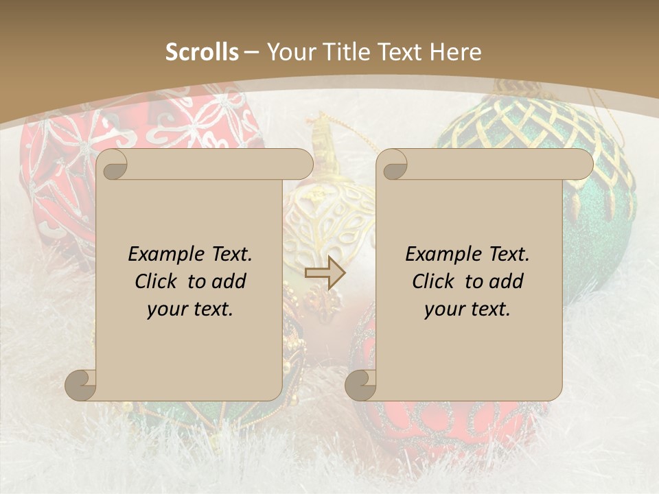 Tree Ornament Festive PowerPoint Template