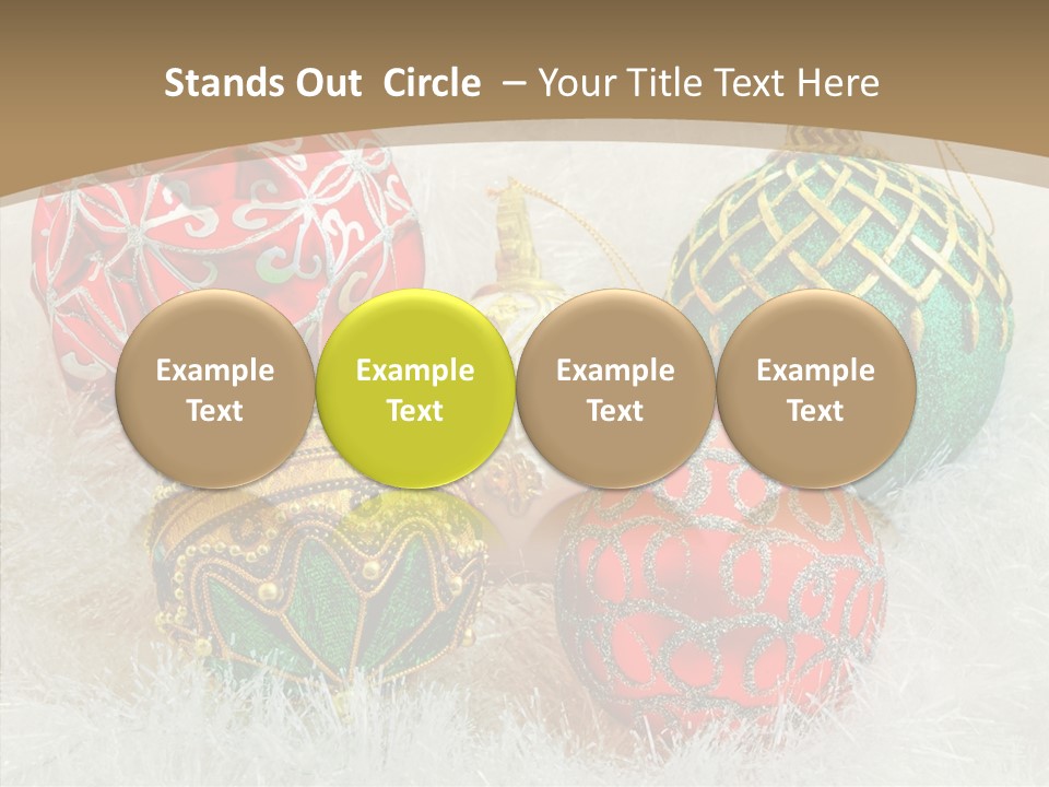Tree Ornament Festive PowerPoint Template