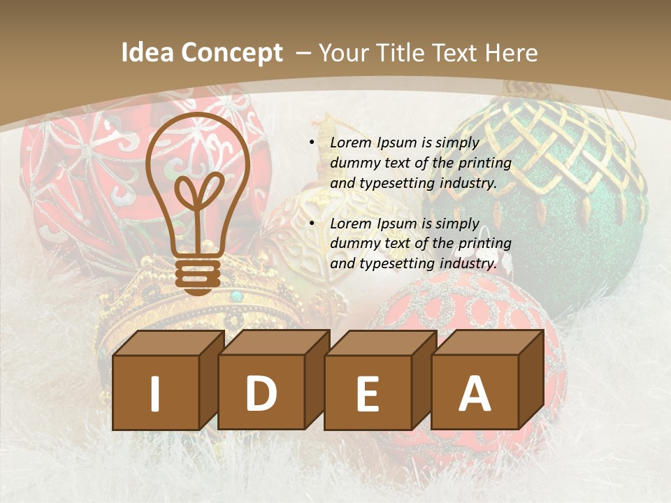 Tree Ornament Festive PowerPoint Template