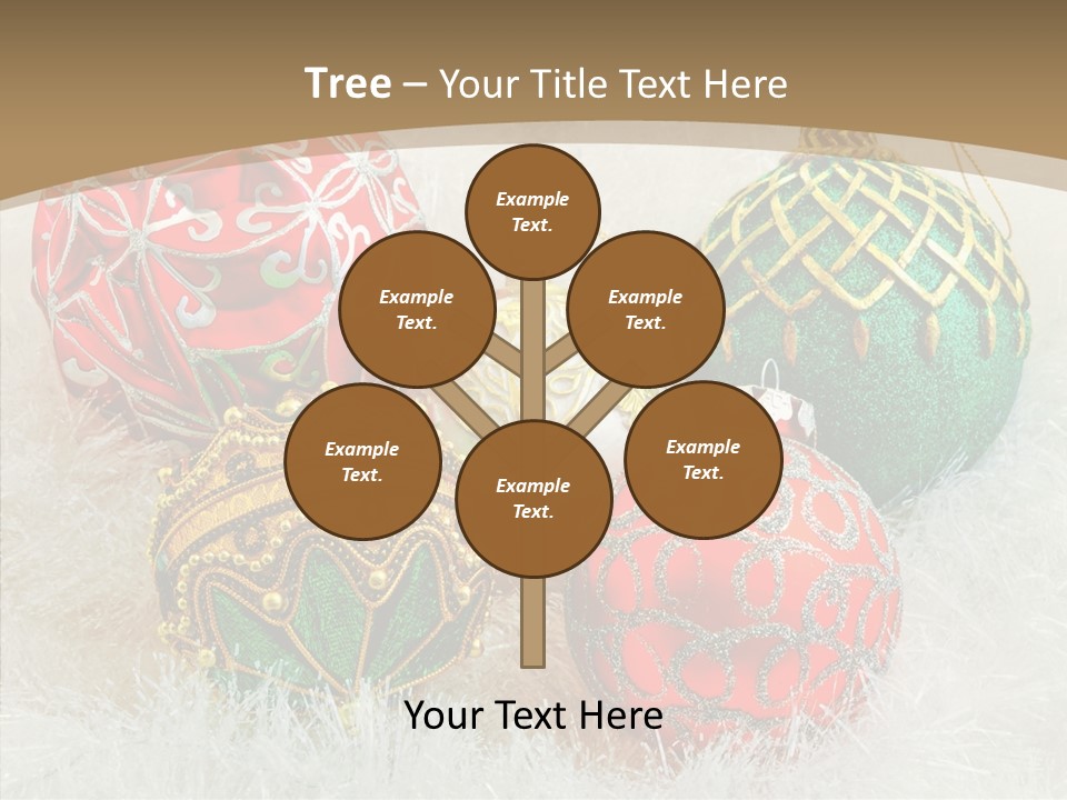 Tree Ornament Festive PowerPoint Template