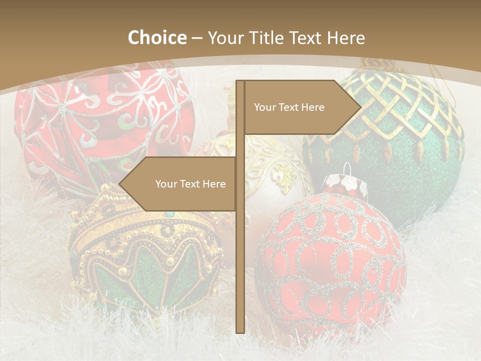 Tree Ornament Festive PowerPoint Template