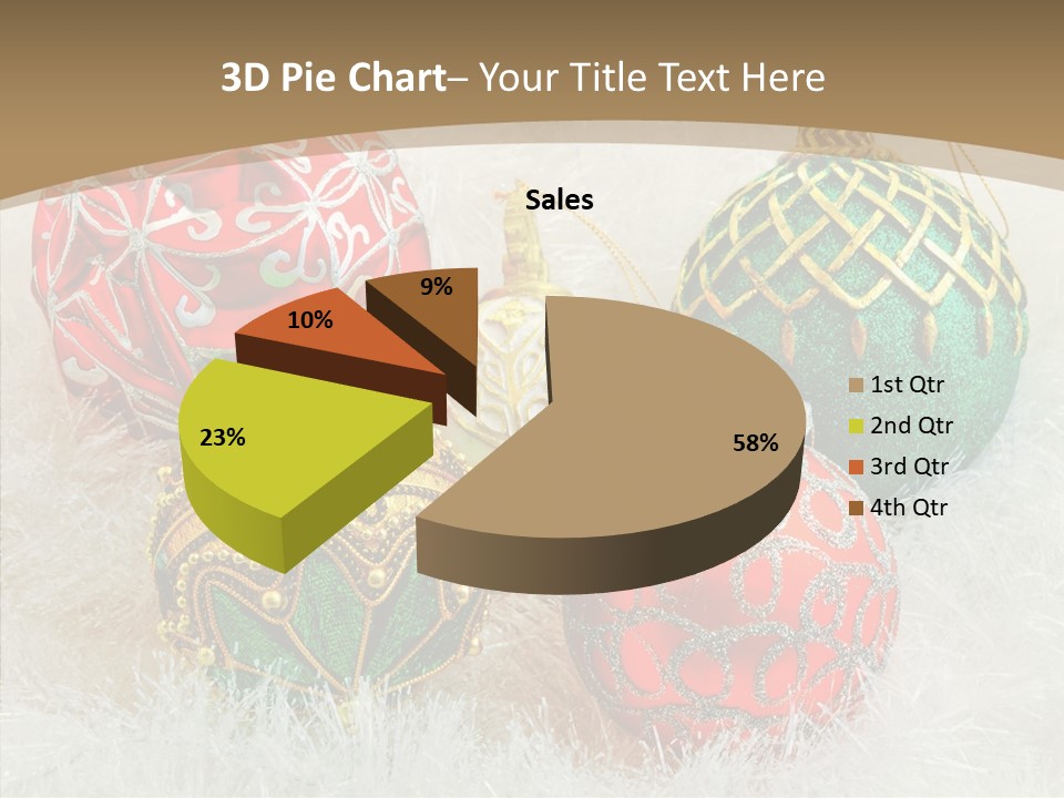 Tree Ornament Festive PowerPoint Template