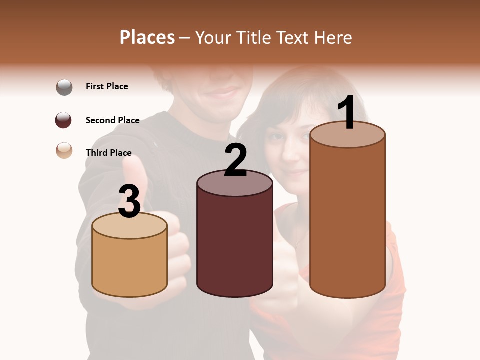 Female Finger Women PowerPoint Template