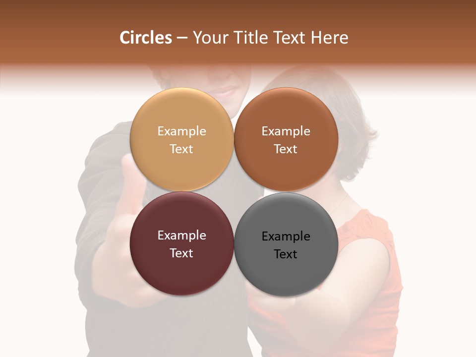 Female Finger Women PowerPoint Template